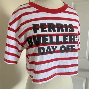 80’s Style Ferris Bueller’s Day Off Crop Top
